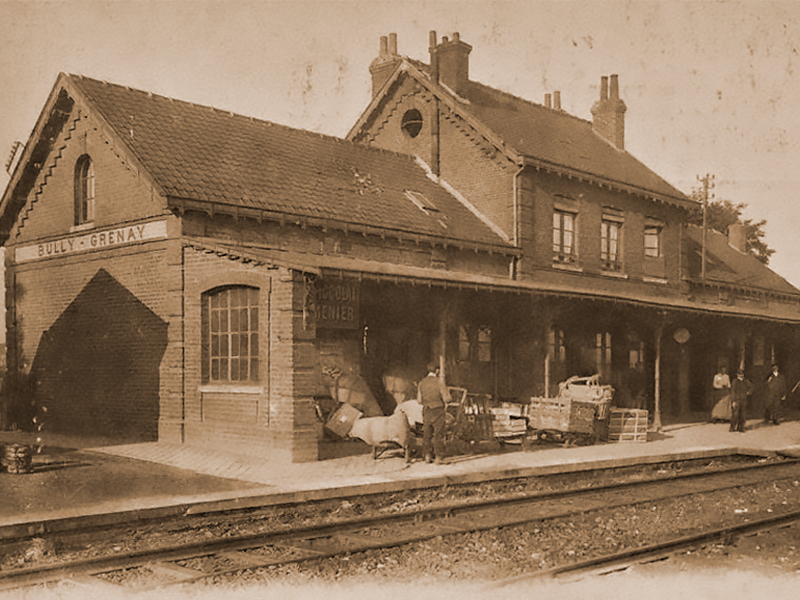 Vue intérieure de la gare de Bully-les-Mines